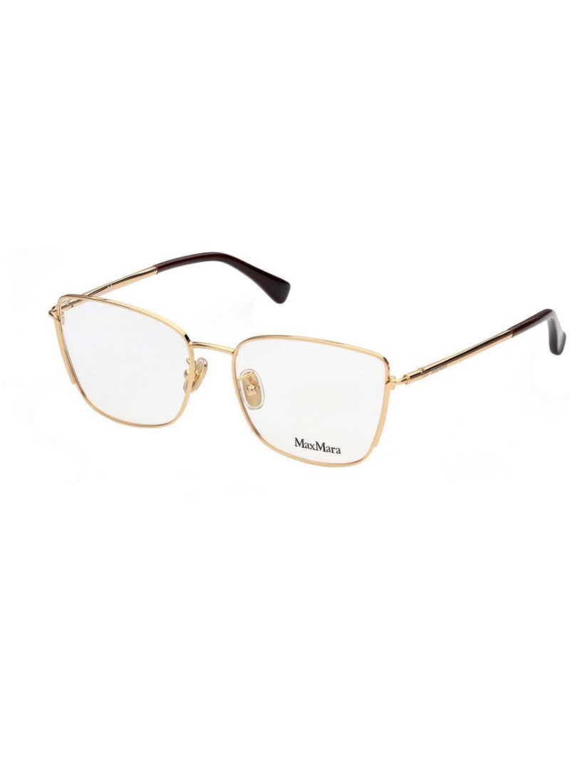 MaxMara , złota metalowa oprawka, damskie okulary korekcyjne